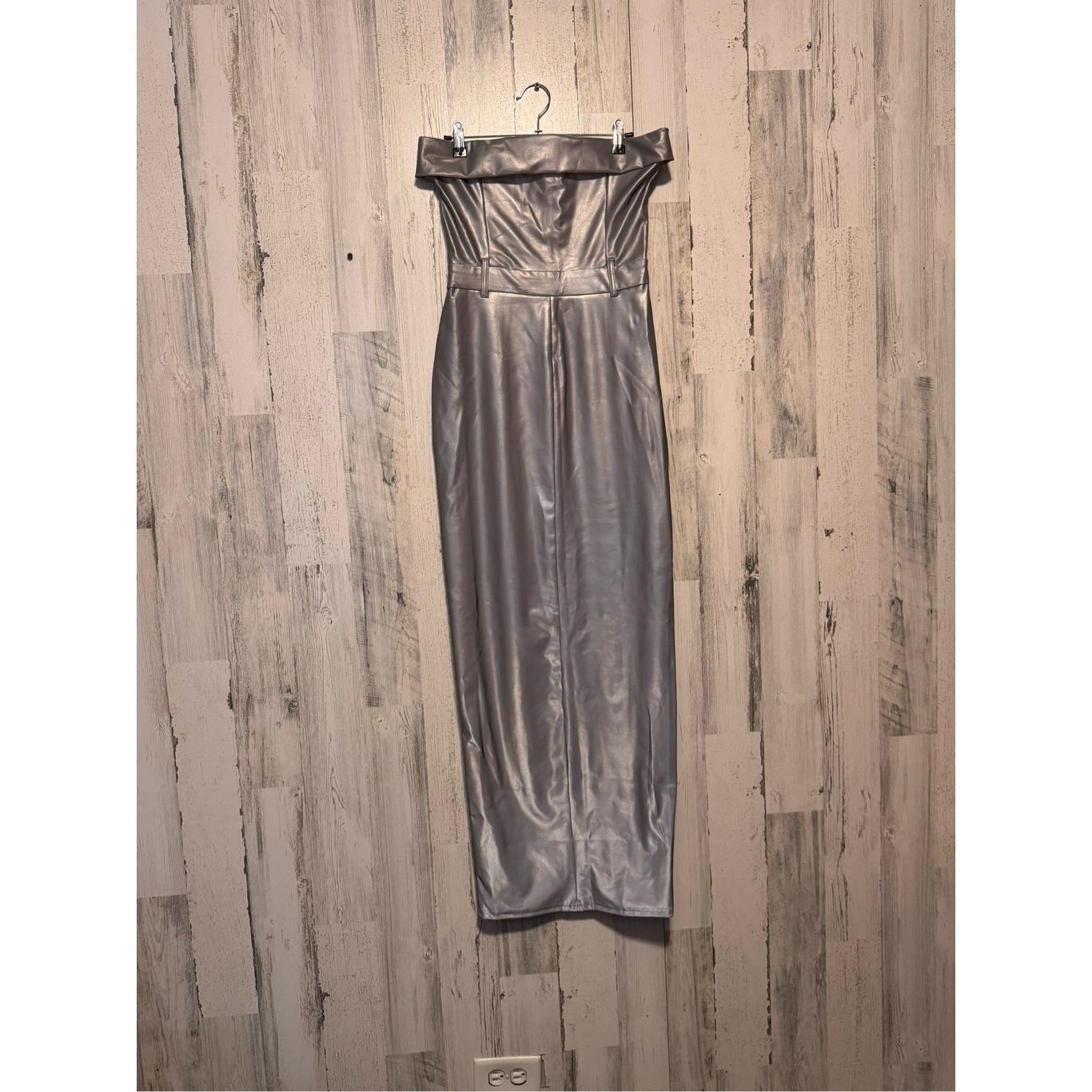 Other Fashion nova Put In Work Reflective Maxi Dress - Silver Size M / US 6-8 / IT 42-44 - 4 Thumbnail
