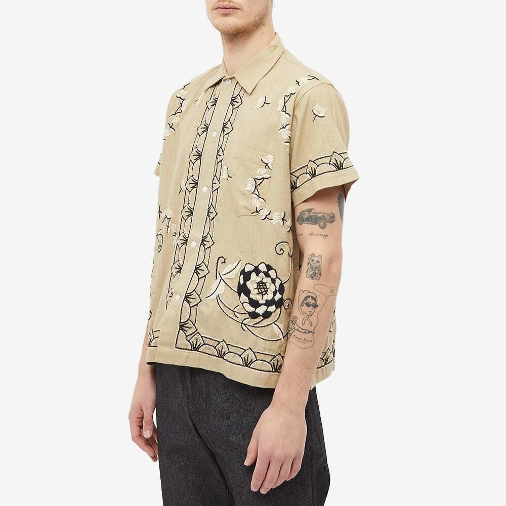 Bode Bode Khaki Embroidered Long Sleeve Shirt Size US M / EU 48-50 / 2 - 3 Thumbnail