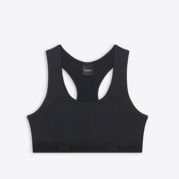 Balenciaga o1mt1gz0924 Size: S / Athletic Sports Bra in Black Size ONE SIZE - 1 Thumbnail
