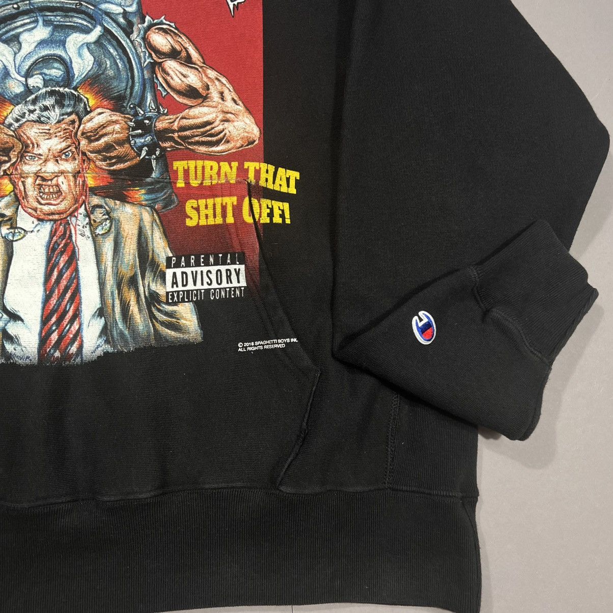 Champion Spaghetti Boys 2018 Turn That Shit Off Hoodie Kerwin Frost Size US L / EU 52-54 / 3 - 8 Thumbnail
