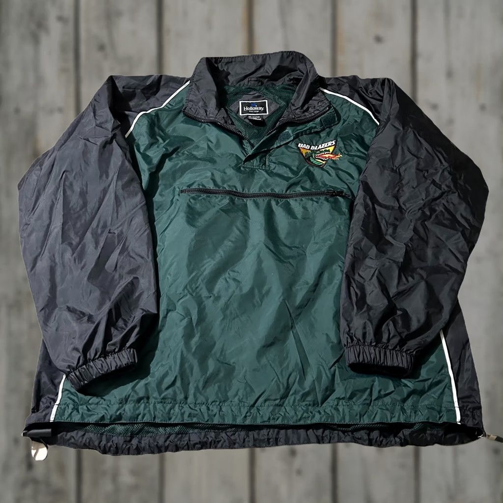 Holloway VINTAGE Holloway Blazer Windbreaker College Anorak Pullover Nylon Black L Men Large Size US L / EU 52-54 / 3 - 1 Thumbnail
