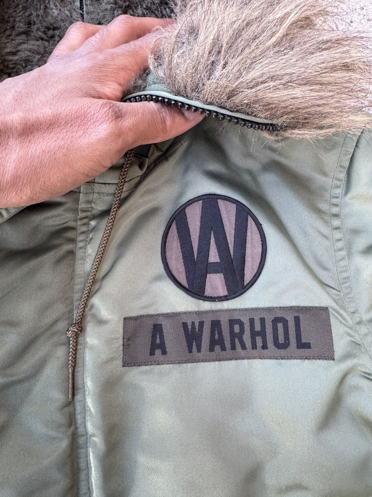 Andy Warhol × Hysteric Glamour Hysteric Glamour Andy Warhol Fur Lined Hood Bomber Jacket Size US M / EU 48-50 / 2 - 5 Thumbnail
