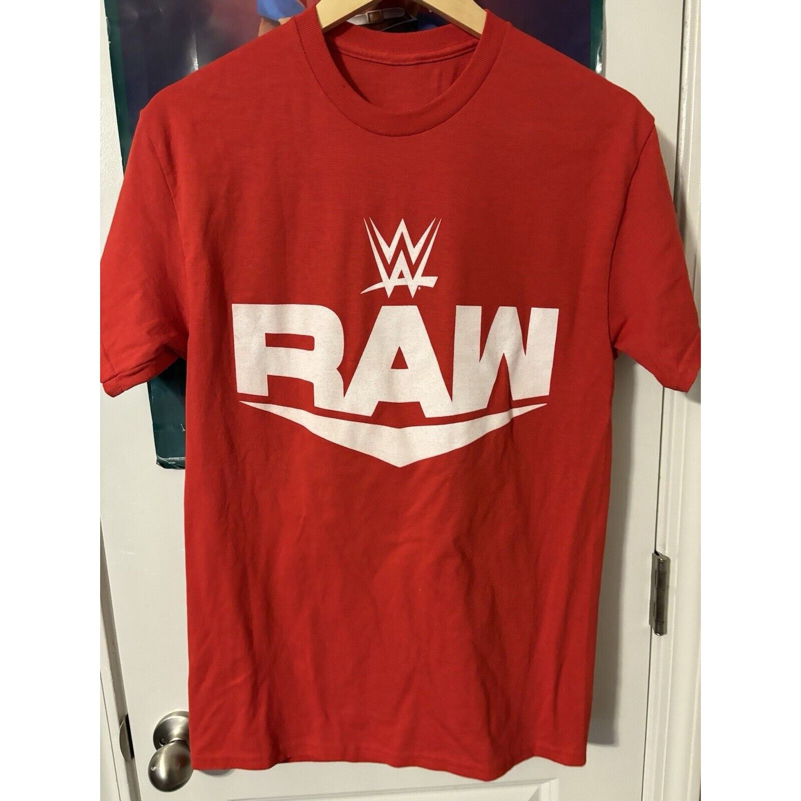 Other Vintage WWF Wrestling raw shirt red Unknown Size Tag Rare Size US M / EU 48-50 / 2 - 3 Thumbnail