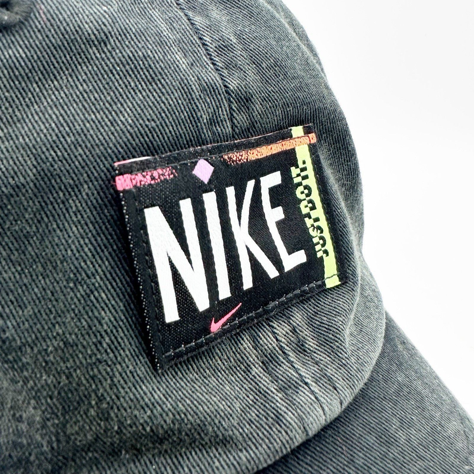 Nike Women's Nike Sportswear Heritage 86 Washed Black Cap Hat Size ONE SIZE - 3 Thumbnail