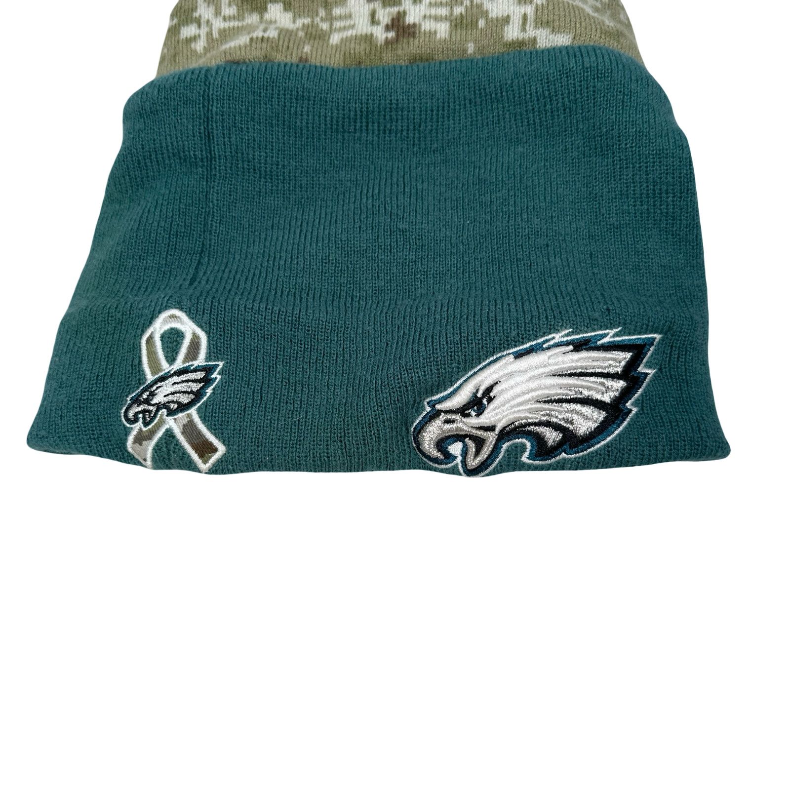 New Era New Era NFL Philadelphia Eagles Salute Beanie Hat Mens Green Size ONE SIZE - 7 Thumbnail