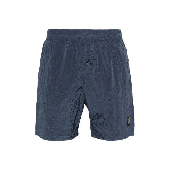 Stone Island Stone Island Blue Comfortable Casual Shorts Size US 27 - 1 Thumbnail