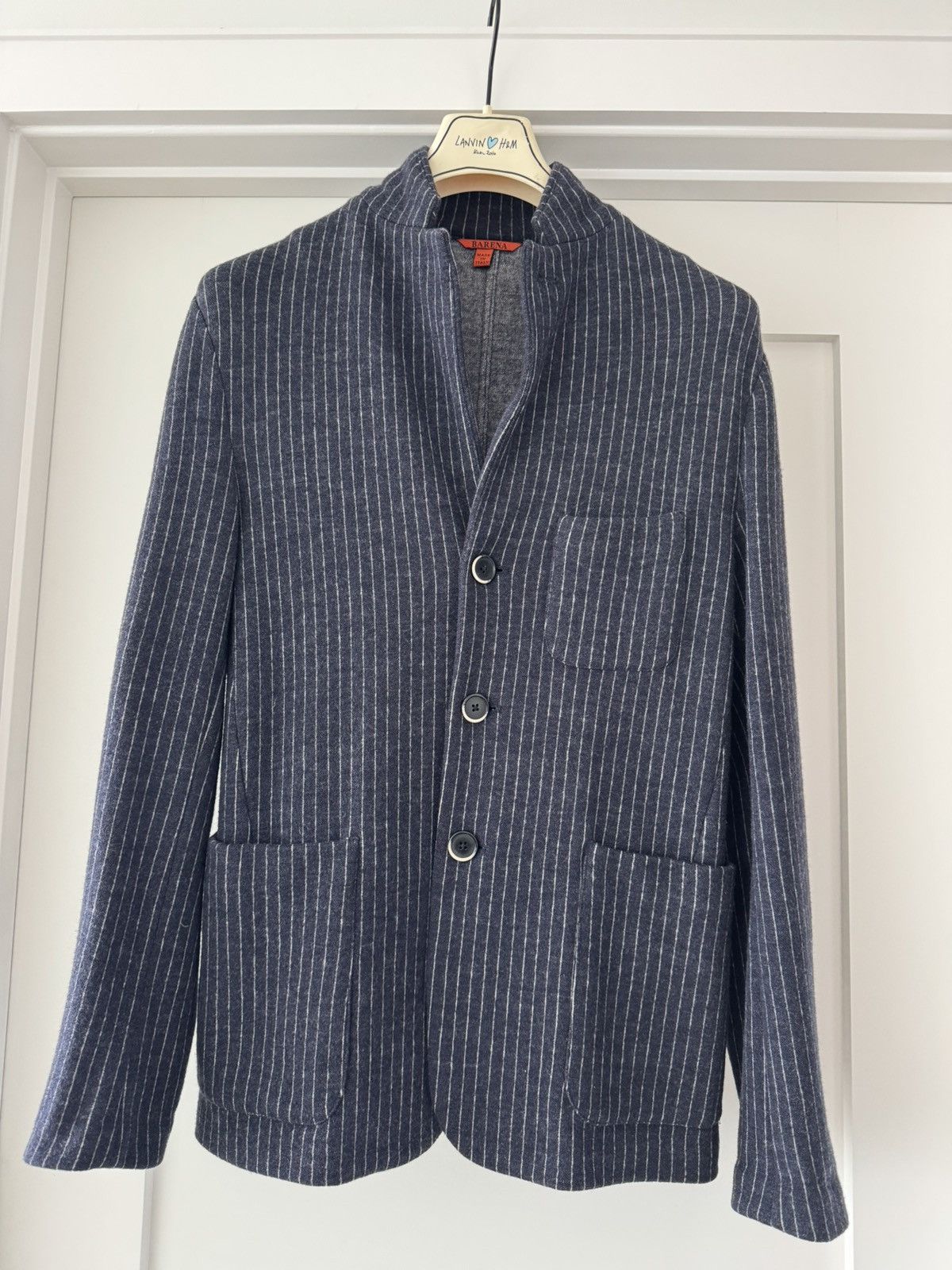 Barena Blue pinstripe blazer Size 40R - 1 Thumbnail