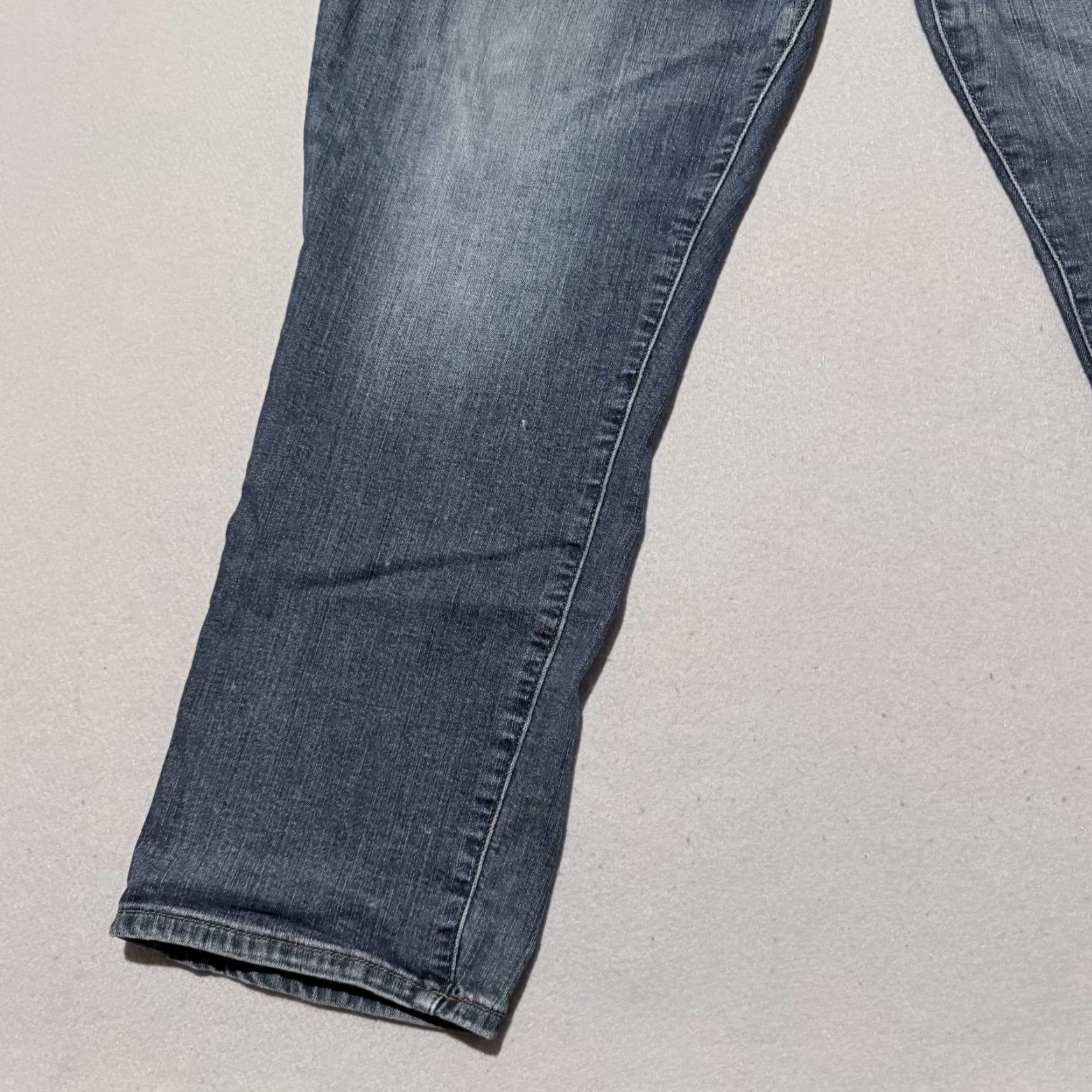 Lee Lee Jeans Blue Denim Stretch Straight Zip Fly - 40x30 Mens Regular Size US 40 / EU 56 - 5 Thumbnail