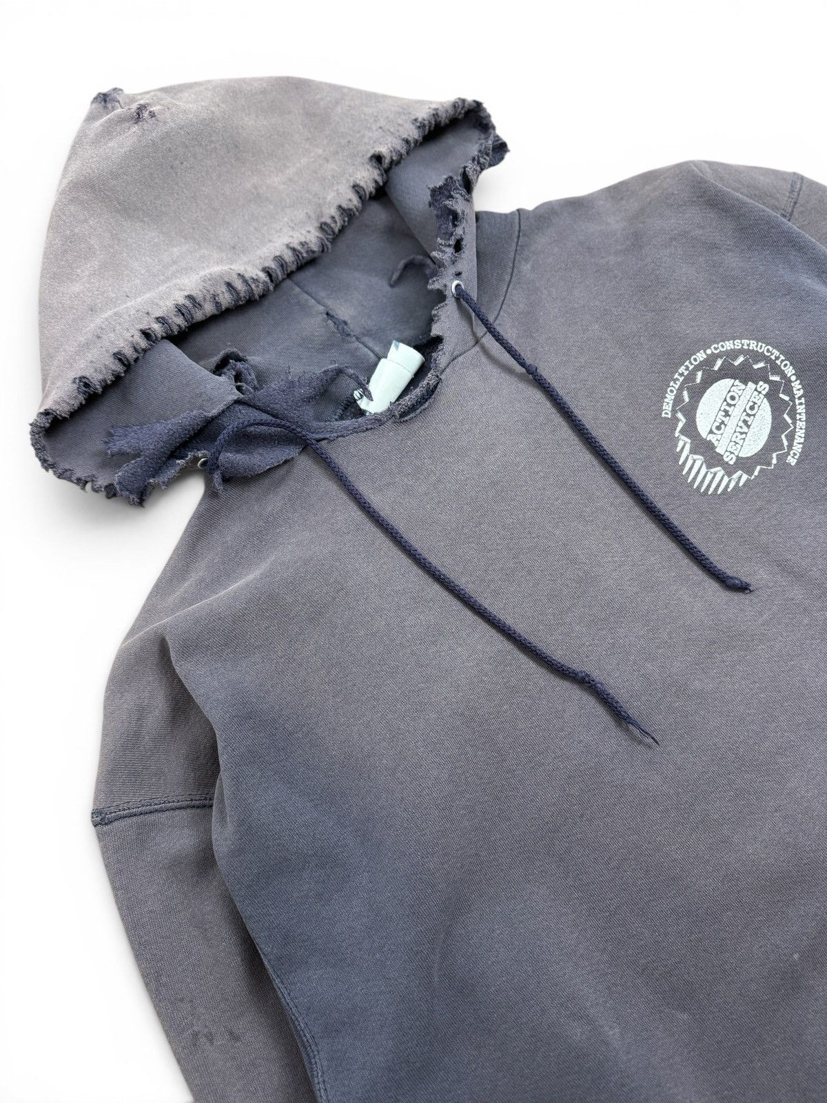 Vintage Vintage Thrashed Faded Distressed Hoodie Size US L / EU 52-54 / 3 - 3 Thumbnail