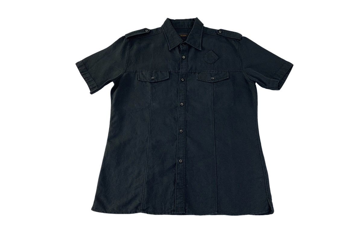 Issey Miyake Tete Homme Issey Miyake Black Double Pocket Button Up Shirt Size US L / EU 52-54 / 3 - 1 Thumbnail