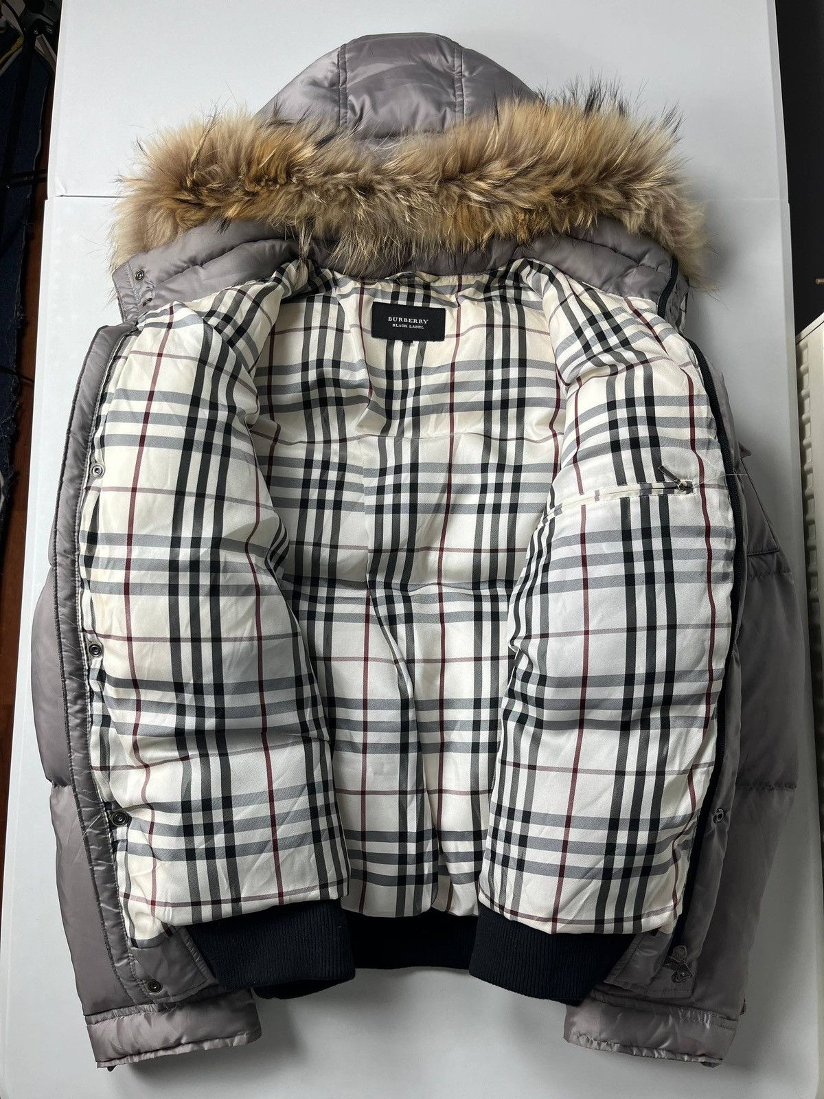 Burberry 00’ Japanese Burberry fur puffer jacket Size US L / EU 52-54 / 3 - 4 Thumbnail