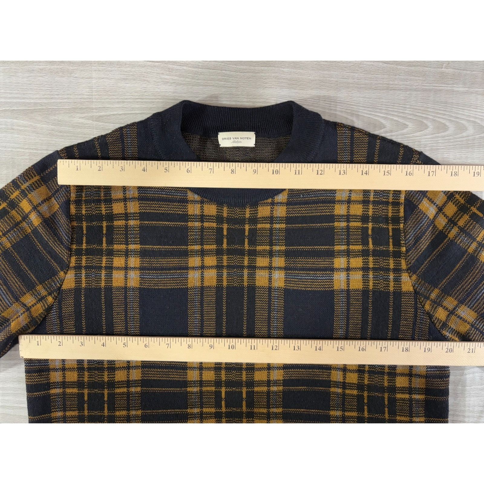 Dries Van Noten Dries Van Noten Merino Wool blend Knit plaid Sweater Size M Size US M / EU 48-50 / 2 - 5 Thumbnail