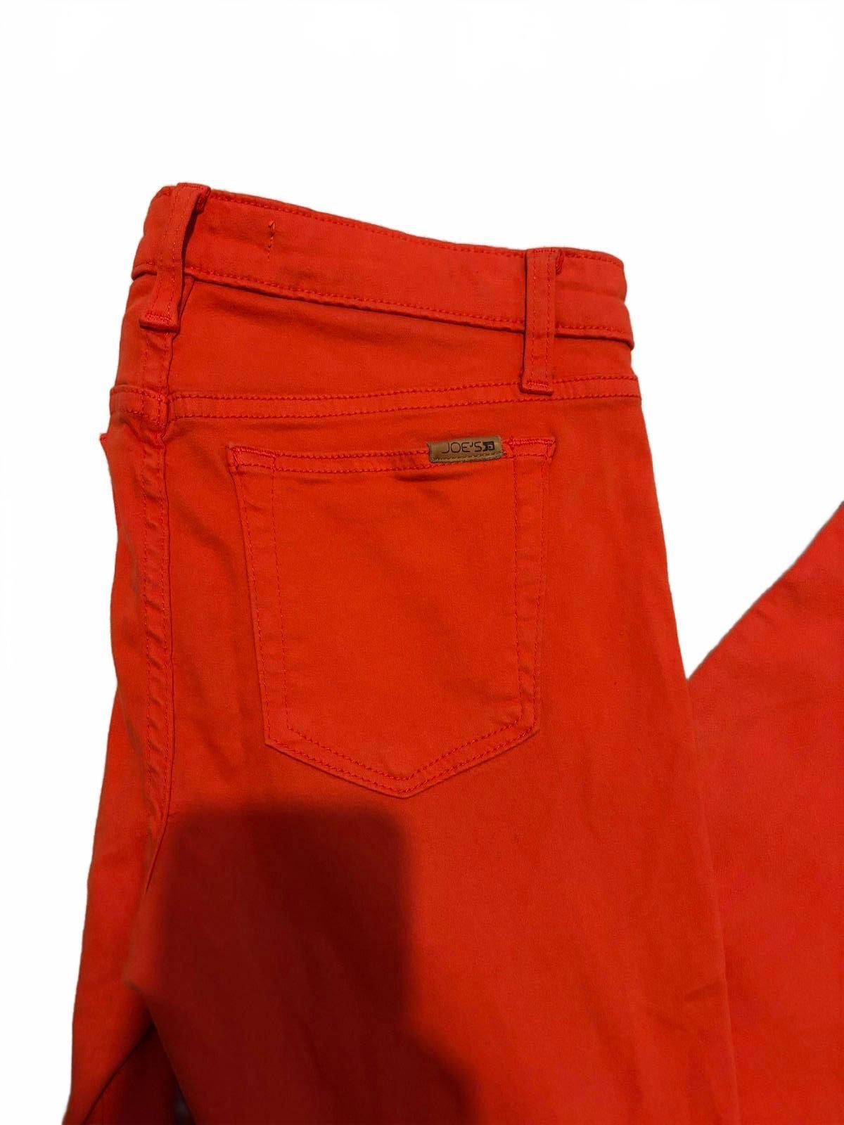 Designer Joe's Jeans Bright Red Denim Skinny Jeans size 27 Size 27" / US 4 / IT 40 - 3 Thumbnail
