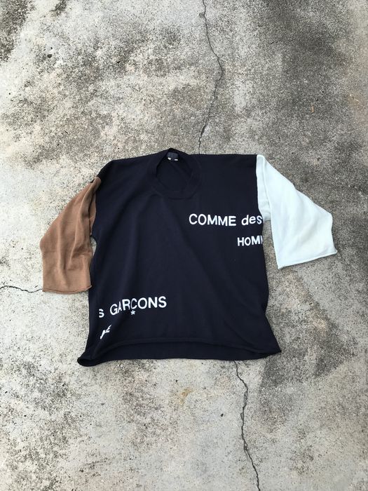 Comme des garcons split best sale logo shirt