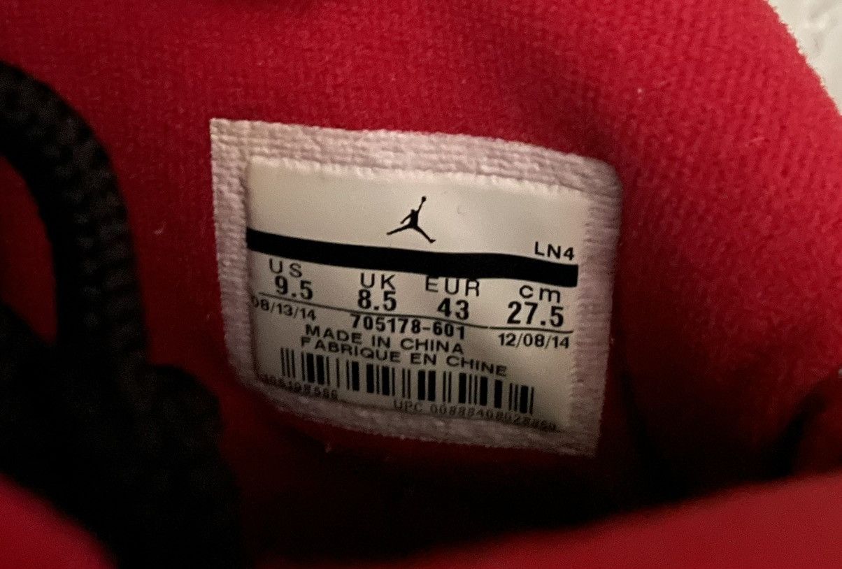 Jordan Brand × Nike NIKE AIR JORDAN 10 RETRO 30TH GYM RED SZ 9.5 Size US 9.5 / EU 42-43 - 10 Thumbnail