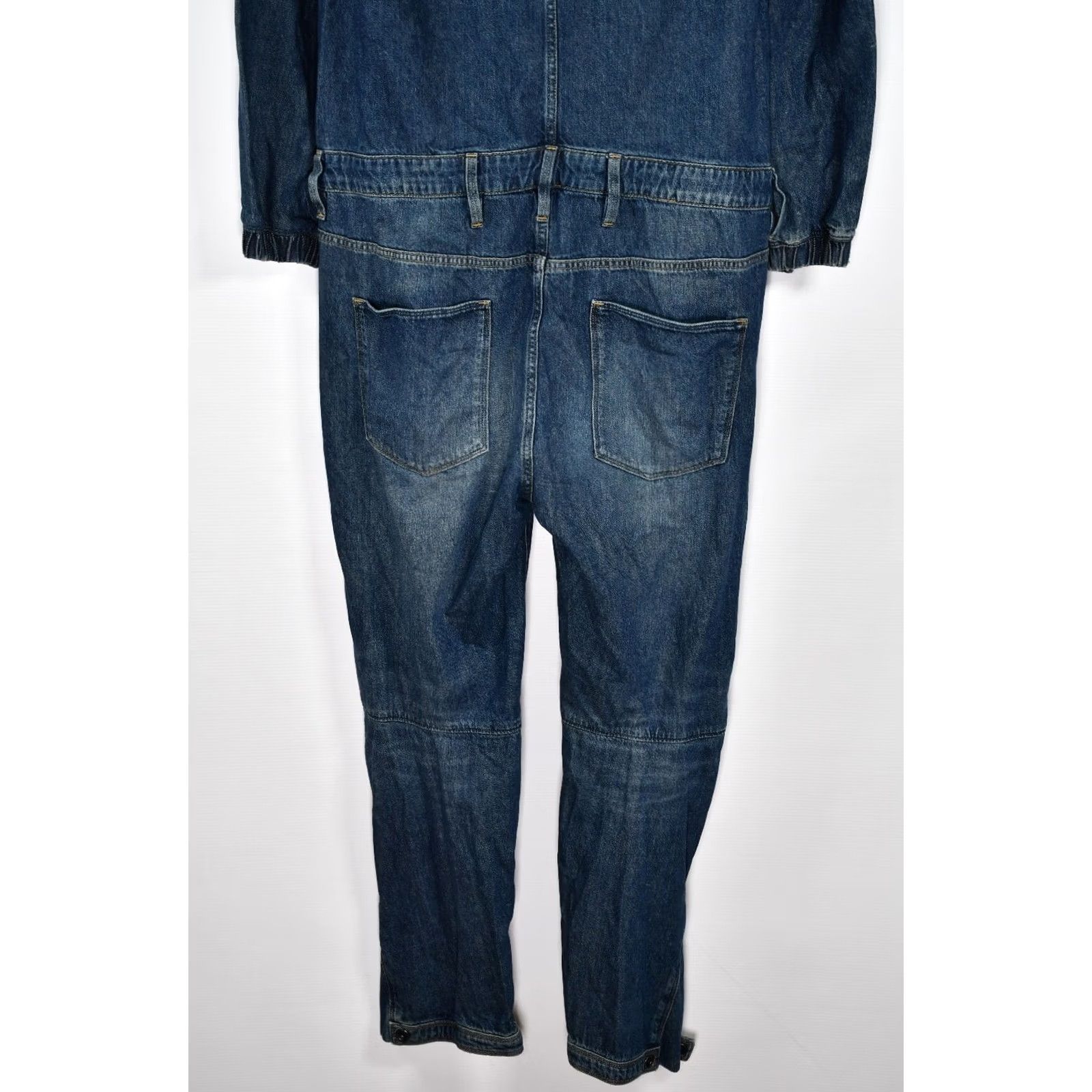 G-Star G-Star Chopper Boyfriend Jumpsuit WH—Denim Halton Size M Women Long Sleeve Blue 100% Cotton Size 32" / US 10 / IT 46 - 6 Thumbnail