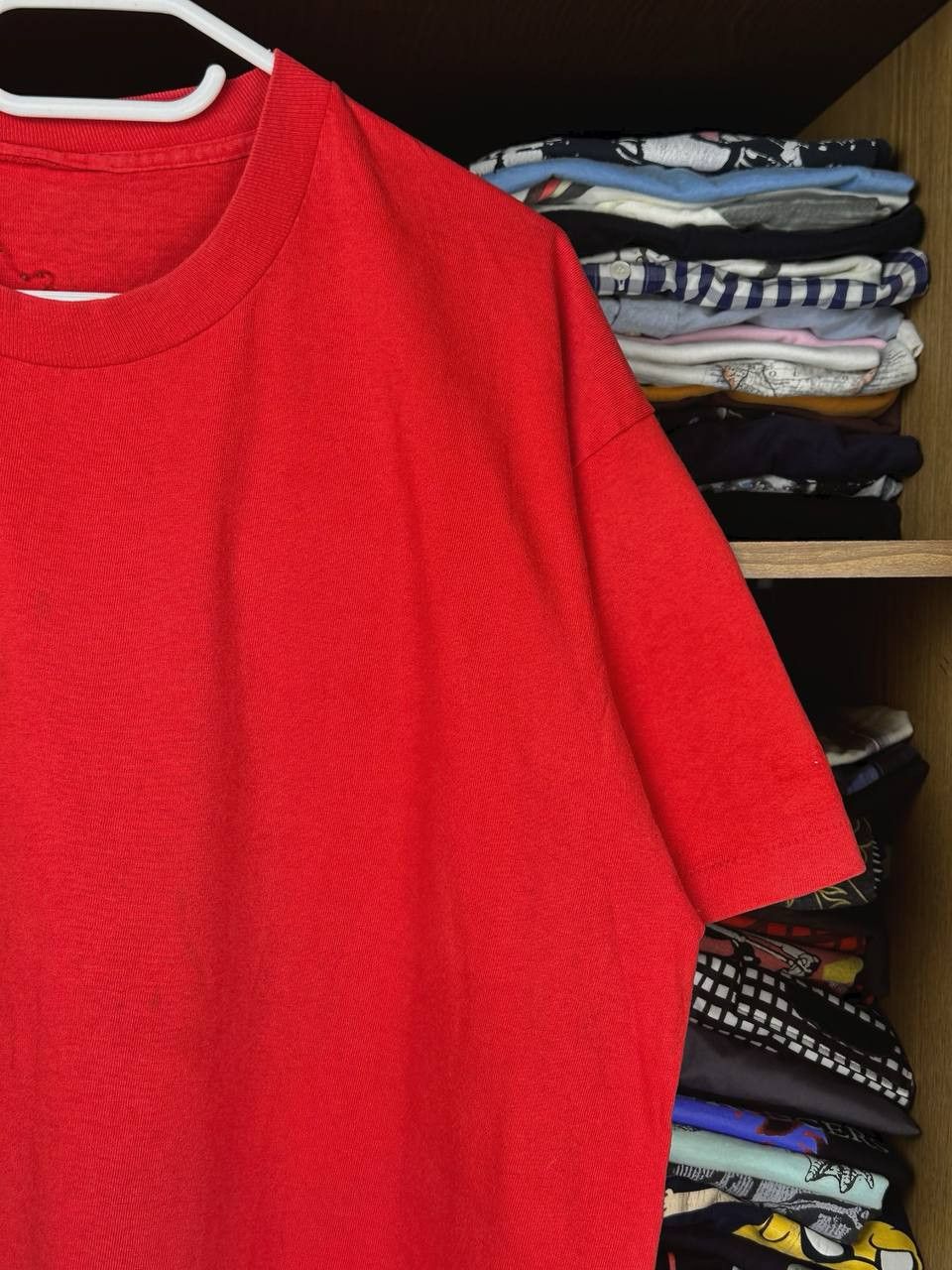 Unsound Rags × Vintage Vintage Single Stitch 90s Red Blank XL Tee Size US XL / EU 56 / 4 - 3 Thumbnail