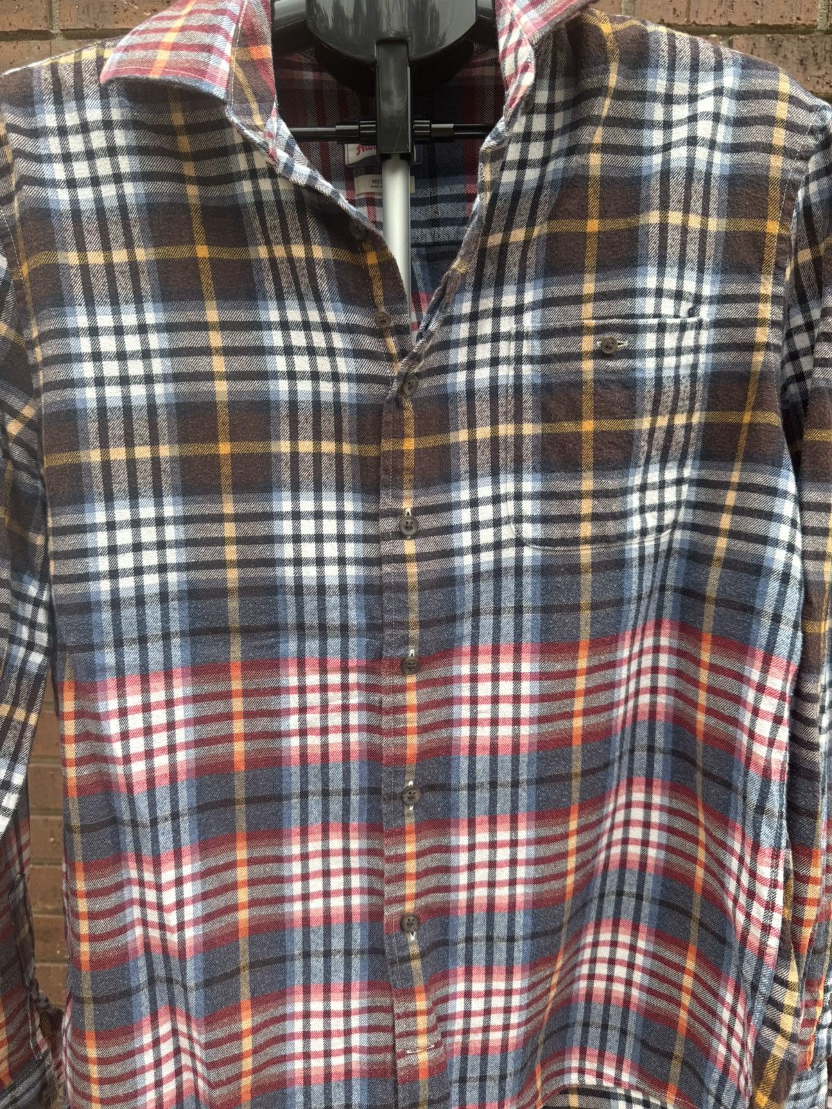 johnnie-O Johnnie O Plaid Flannel Shirt Hangin Out Kemper Laguna Blue Size US M / EU 48-50 / 2 - 2 Thumbnail