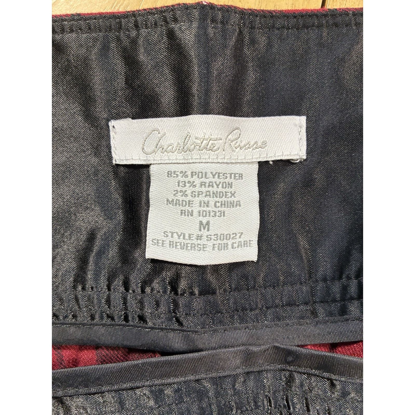 Other Y2K Charlotte Russe Micro Mini Pleated Skirt M Red Plaid Size 30" / US 8 / IT 44 - 5 Thumbnail