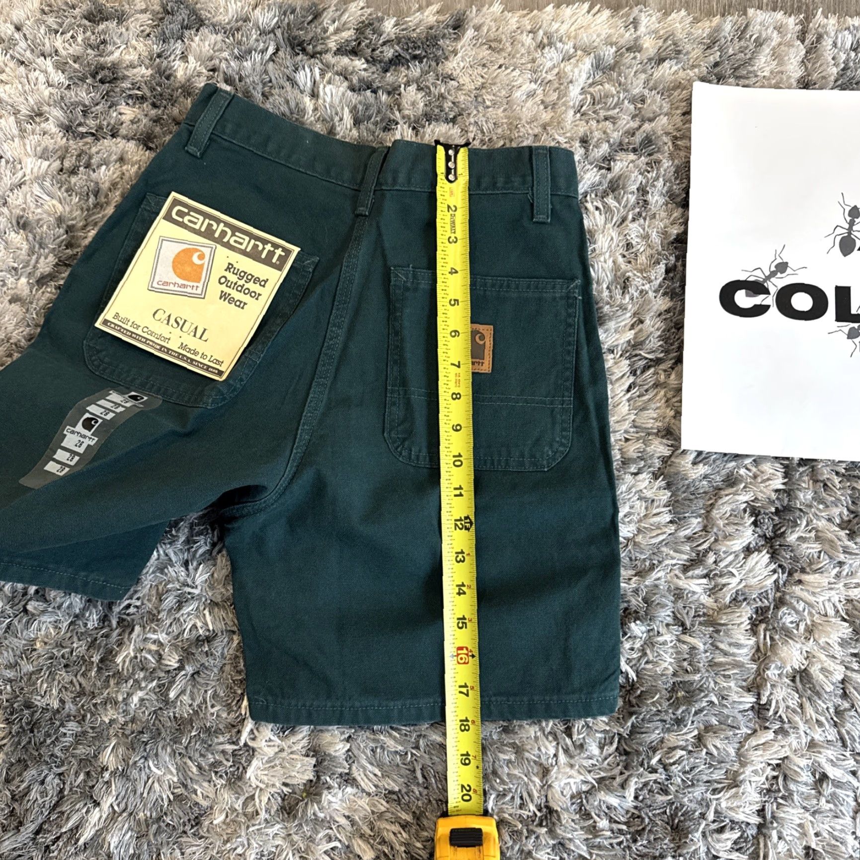 Carhartt VINTAGE Carhartt Jorts Denim Green 90s HTF RARE B30 EVG Men’s Size 28 GRAIL Size US 28 / EU 44 - 6 Thumbnail