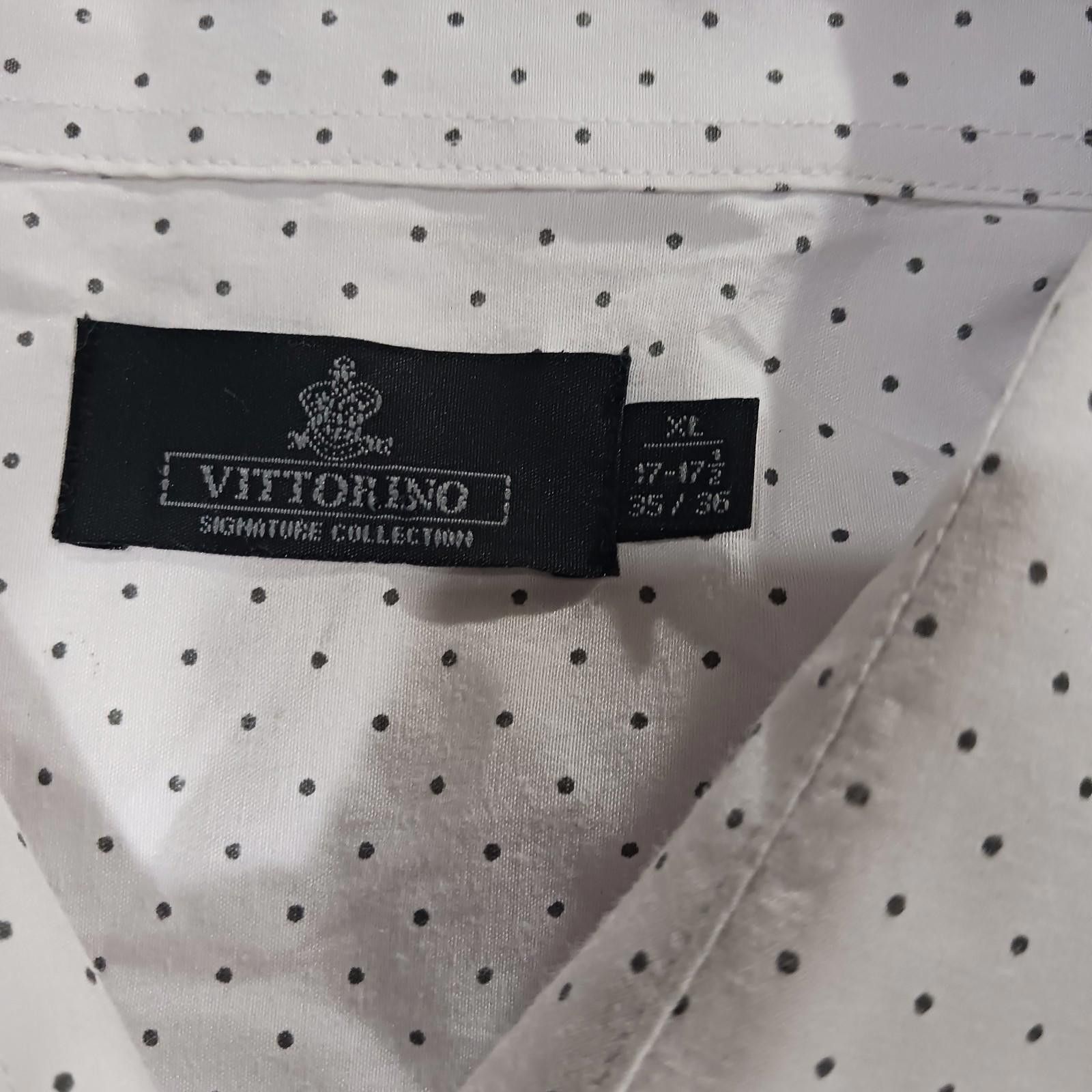 Victorinox Vittorino Signature Collection Men White/Black Dots Shirt XL Size US XL / EU 56 / 4 - 3 Thumbnail