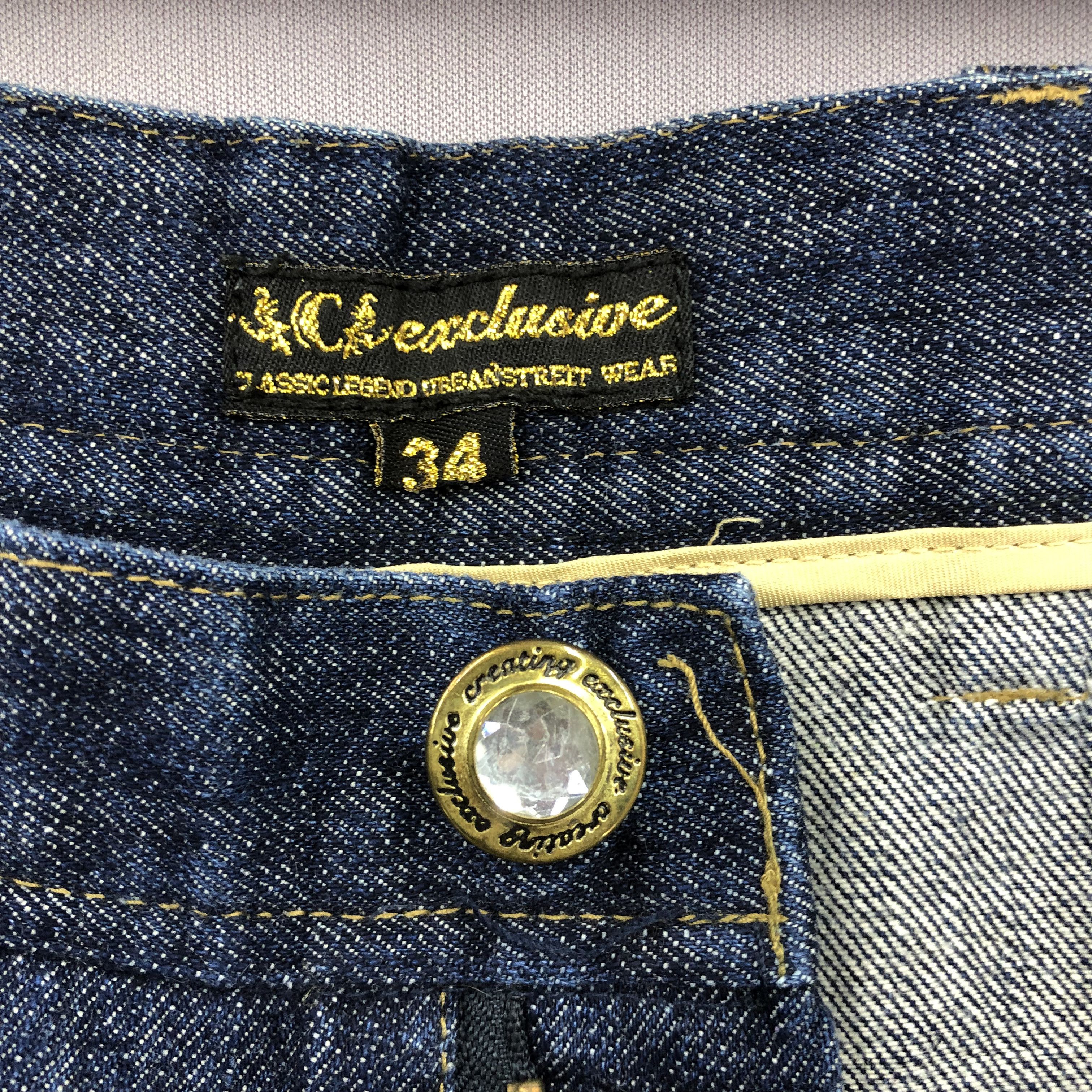 Japanese Brand Crazy Vintage Y2K/2000s Baggy Japanese JNCO Style Jean Denim Size US 34 / EU 50 - 9 Thumbnail