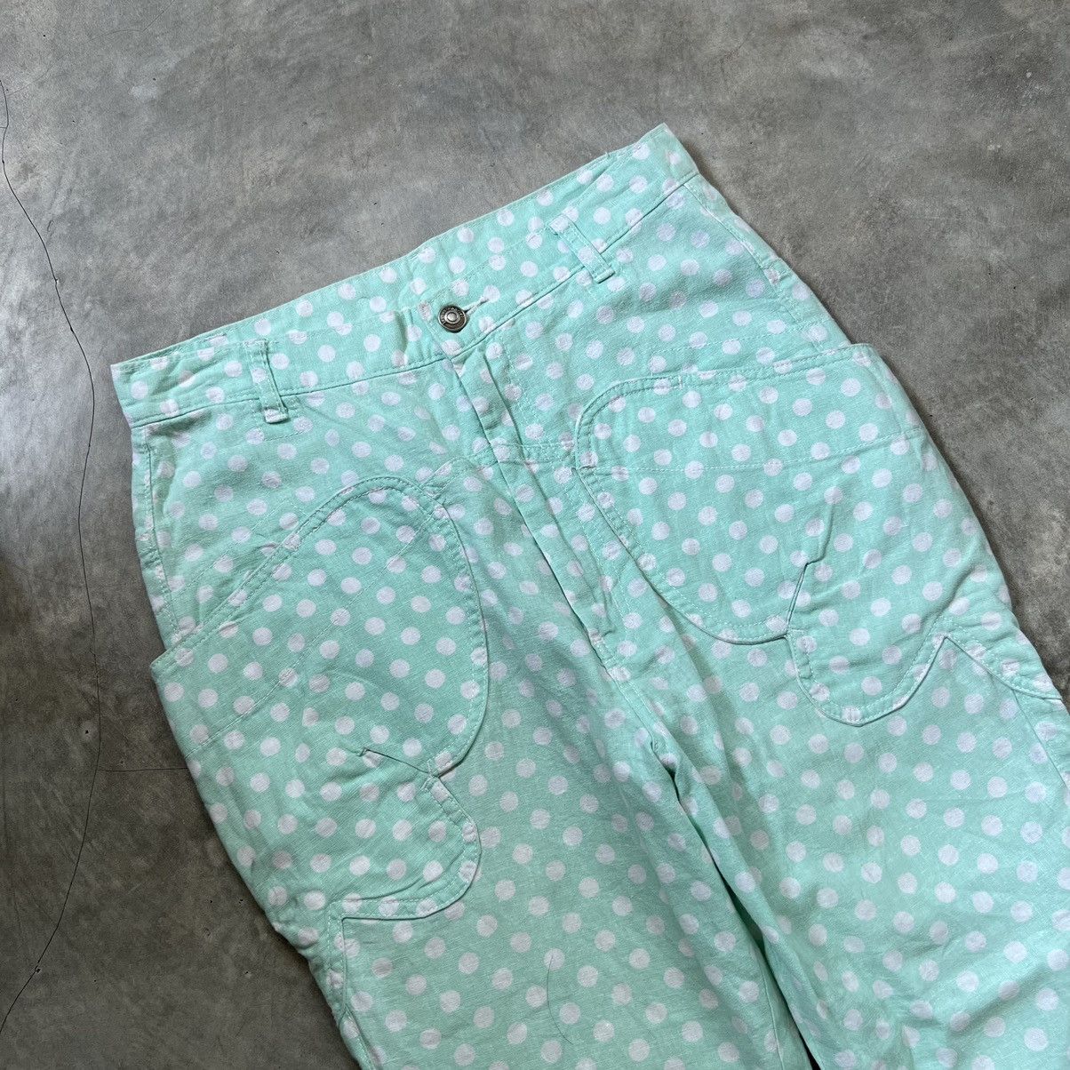 Issey Miyake Mercibeaucoup by Issey Miyake Polka Dot Pants Size US 30 / EU 46 - 3 Thumbnail