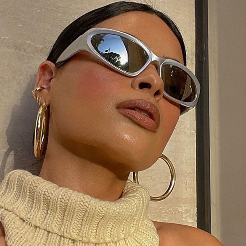 Electric Visual Hip-hop Street ins style custom avant-garde sunglasses Size ONE SIZE - 1 Thumbnail