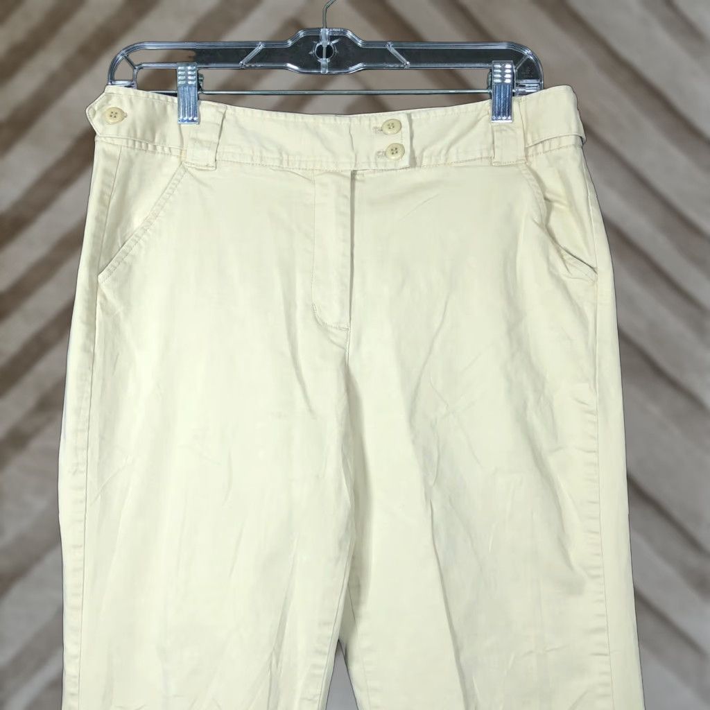 Talbots VINTAGE Talbots Pants Khakis Tan High Rise Straight Leg 8 Womens Stretch Pockets Tailored Workwear Casual Size 30" / US 8 / IT 44 - 1 Thumbnail