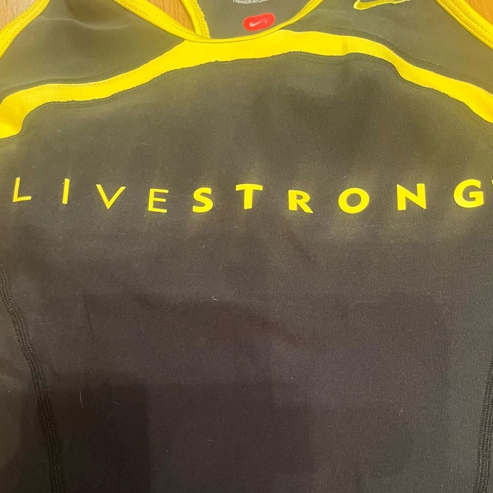 Nike Nike Black and Yellow Tank Top, Size Medium Size M / US 6-8 / IT 42-44 - 3 Thumbnail