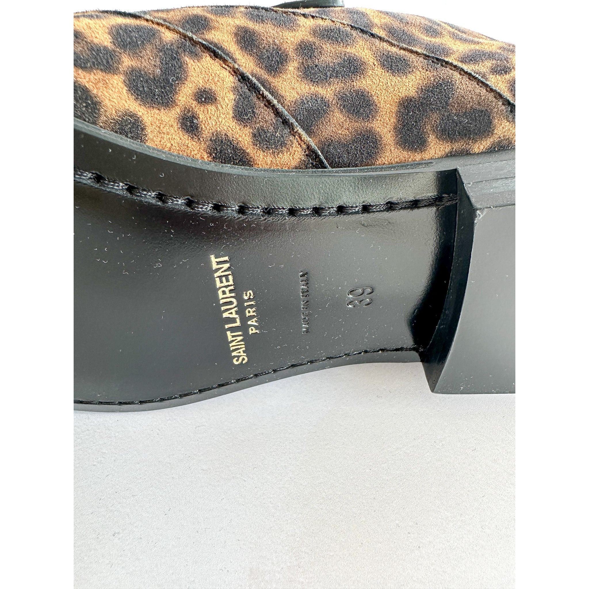Saint Laurent Paris Saint Laurent Stan Boots in Leopard Print Suede Size US 6 / EU 39 - 8 Thumbnail