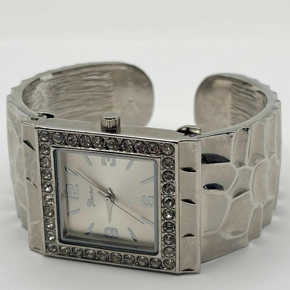 Geneva Y2K Silver Crystal Geneva Watch Size ONE SIZE - 3 Thumbnail