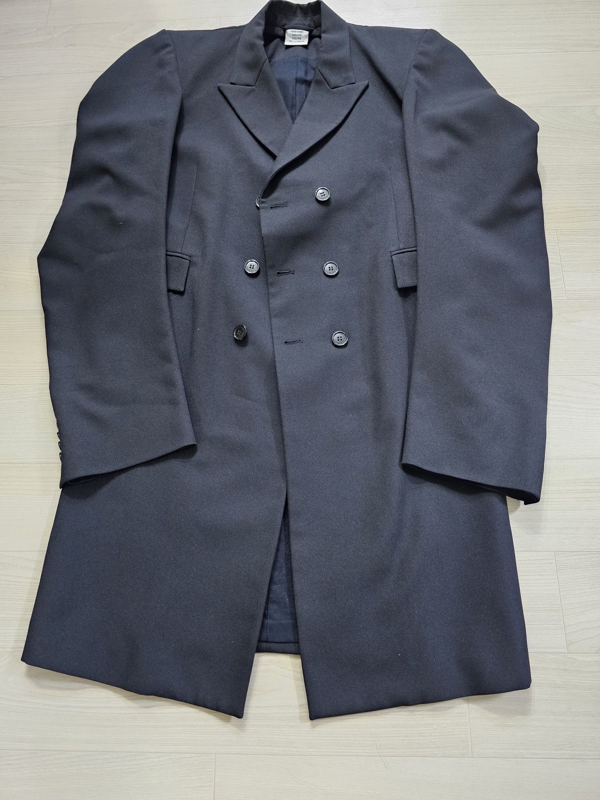 Vetements XS Vetements SS16 power shoulder long coat | Grailed 