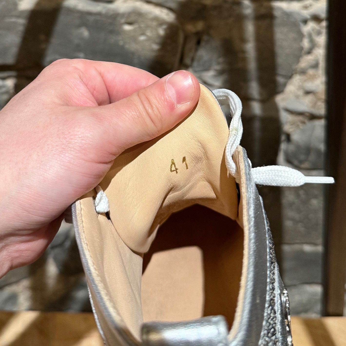 Christian Louboutin Christian Louboutin Silver Louis Strass High-top Sneakers Size US 8 / EU 41 - 11 Thumbnail