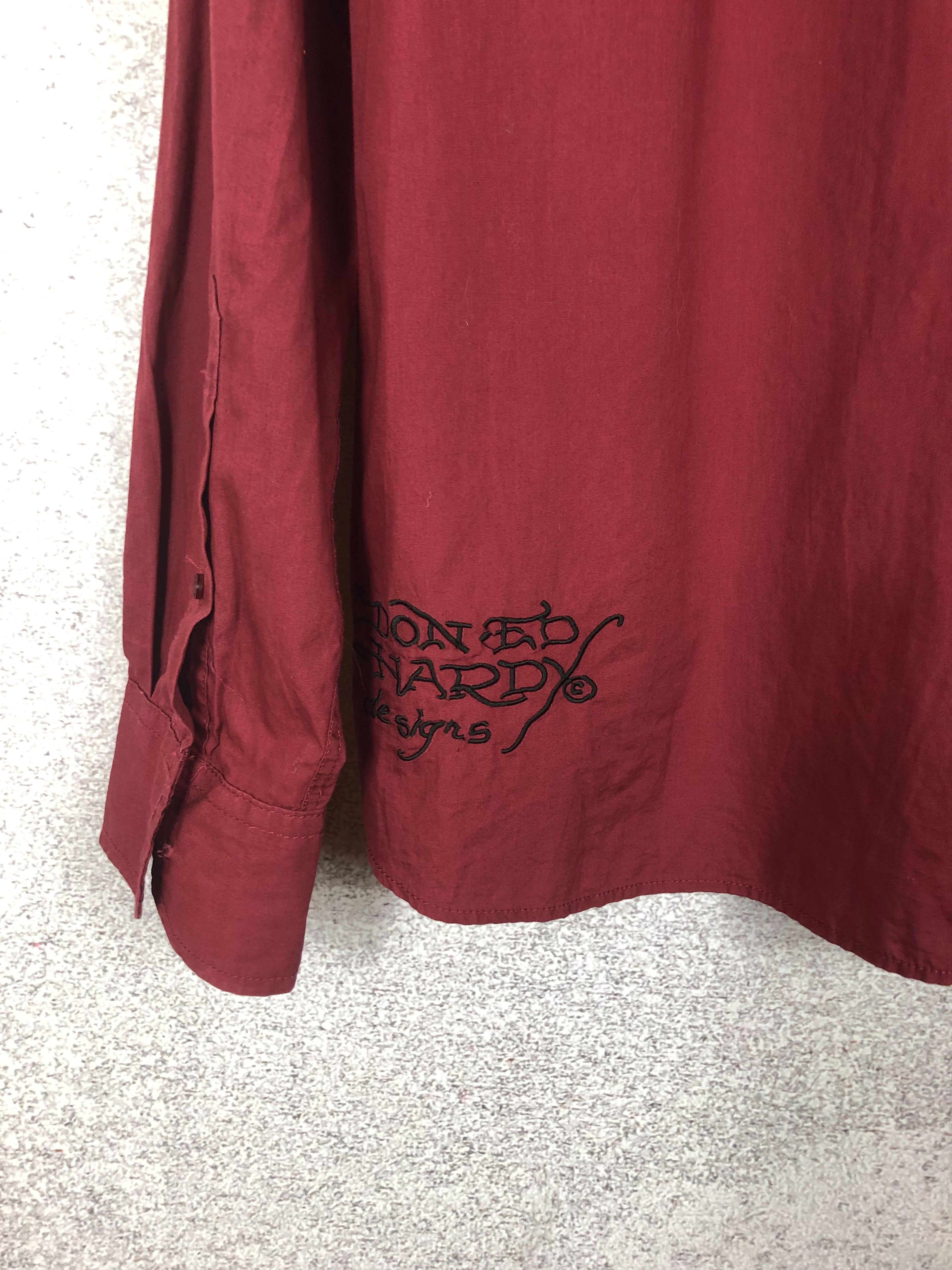 Ed Hardy Vintage Ed Hardy Big Logo Shirt Audiger Longsleeve Size US XXL / EU 58 / 5 - 4 Thumbnail