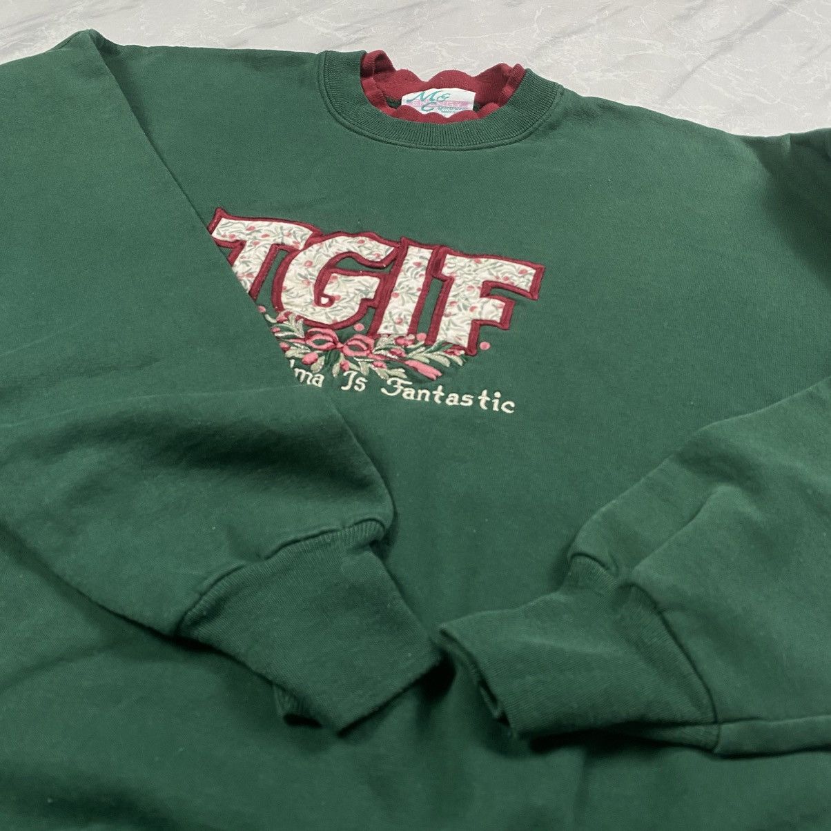 Other Vintage 90s M&C TGIF Wording Crewneck Size US M / EU 48-50 / 2 - 4 Thumbnail