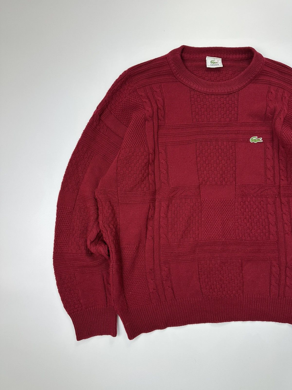 Lacoste Lacoste Casual Knit Sweater Logo Red Size US L / EU 52-54 / 3 - 3 Thumbnail