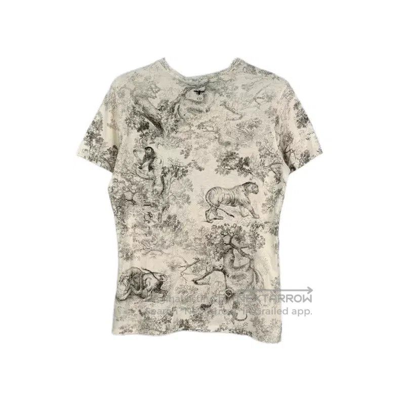 Dior Dior White zoo short sleeves Size L / US 10 / IT 46 - 2 Thumbnail