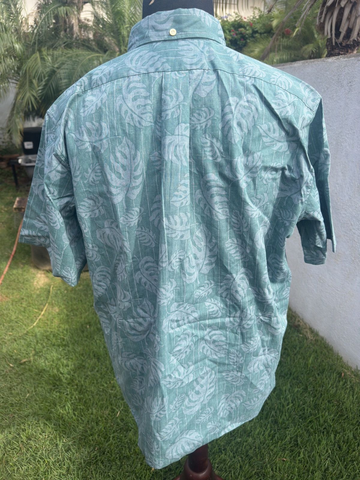 Reyn Spooner New Reyn Spooner Hawaiian Print Green 3/4 Button Men's XL Size US XL / EU 56 / 4 - 2 Thumbnail