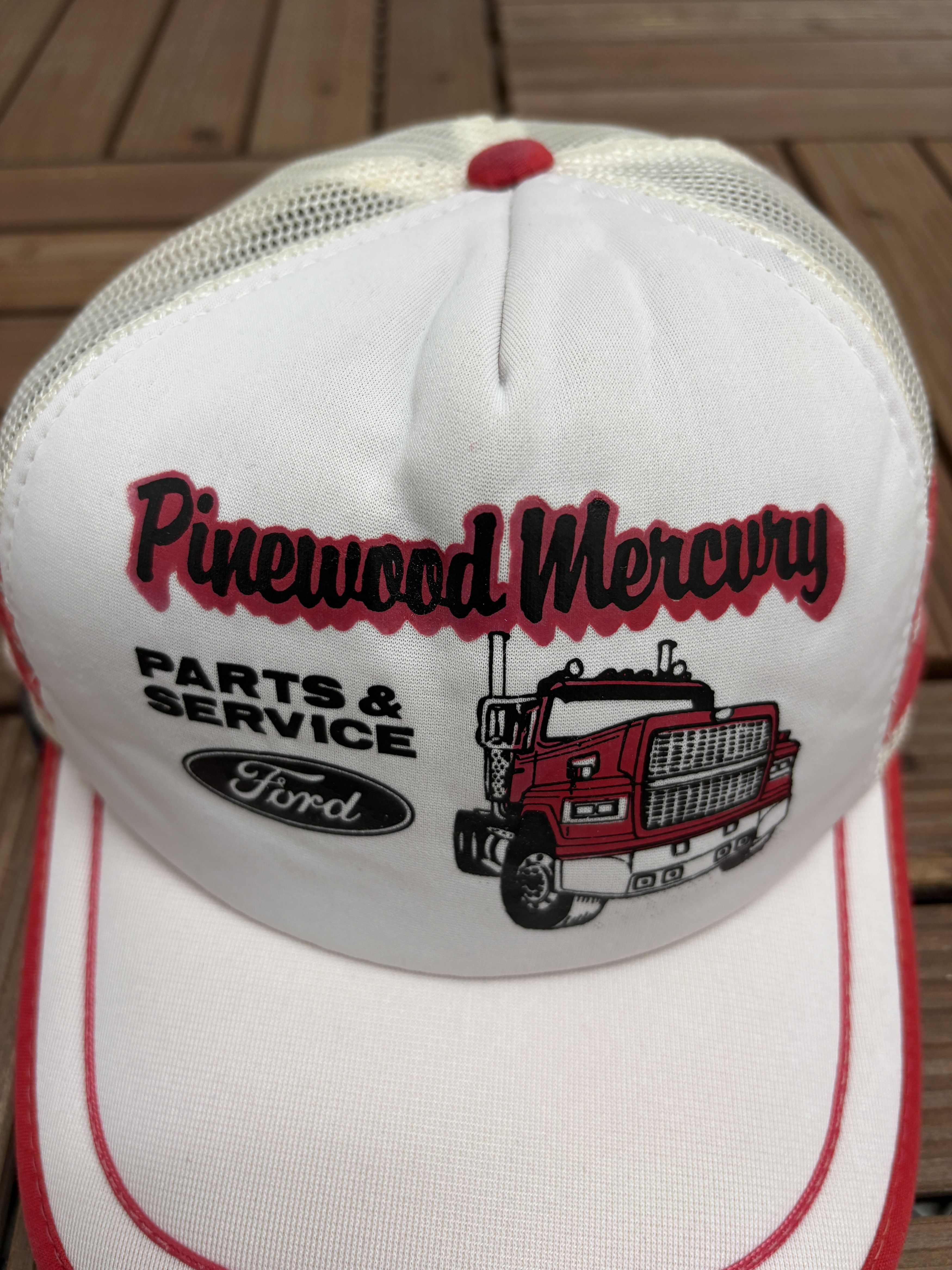 Vintage Ford Parts & Service Pinewood Mercury Vintage Snap Back Hat Size ONE SIZE - 3 Thumbnail