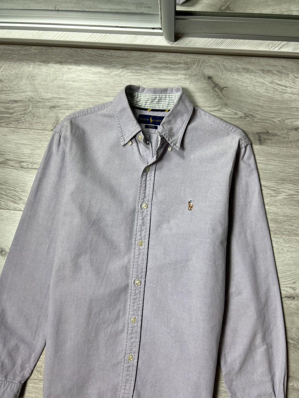 Polo Ralph Lauren Ralph Lauren Purple Button Up Long Sleeve Thick Shirt Size US M / EU 48-50 / 2 - 2 Thumbnail