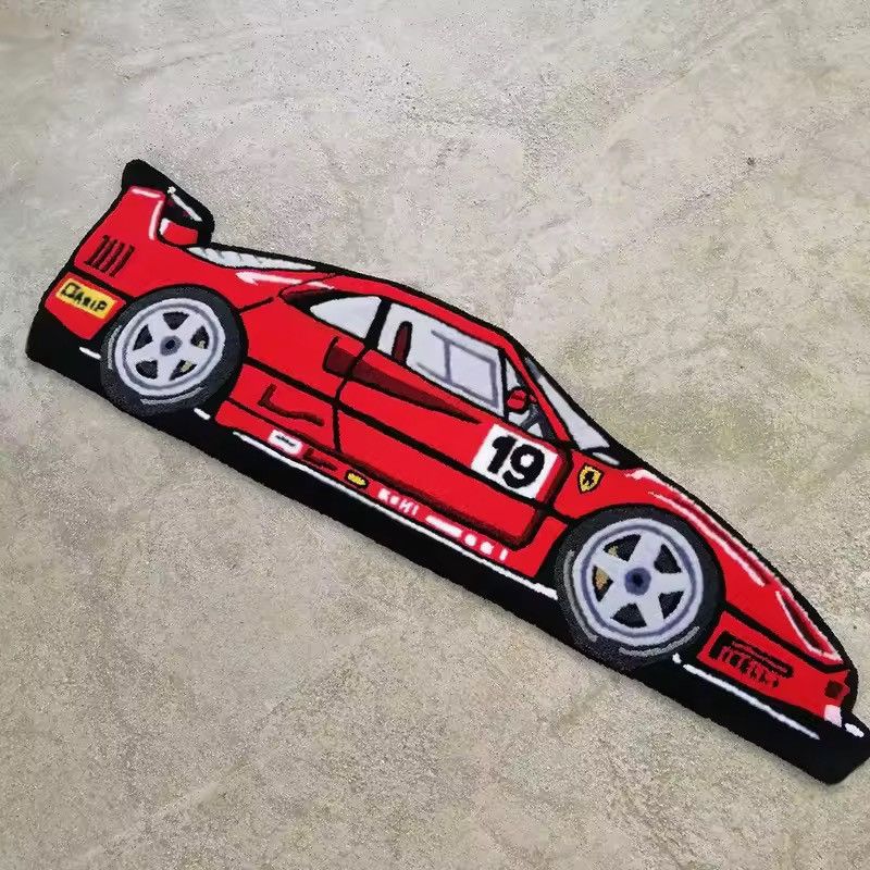 Other Handmade Custom Racing Car Bedroom Home Rug Carpet Size ONE SIZE - 3 Thumbnail