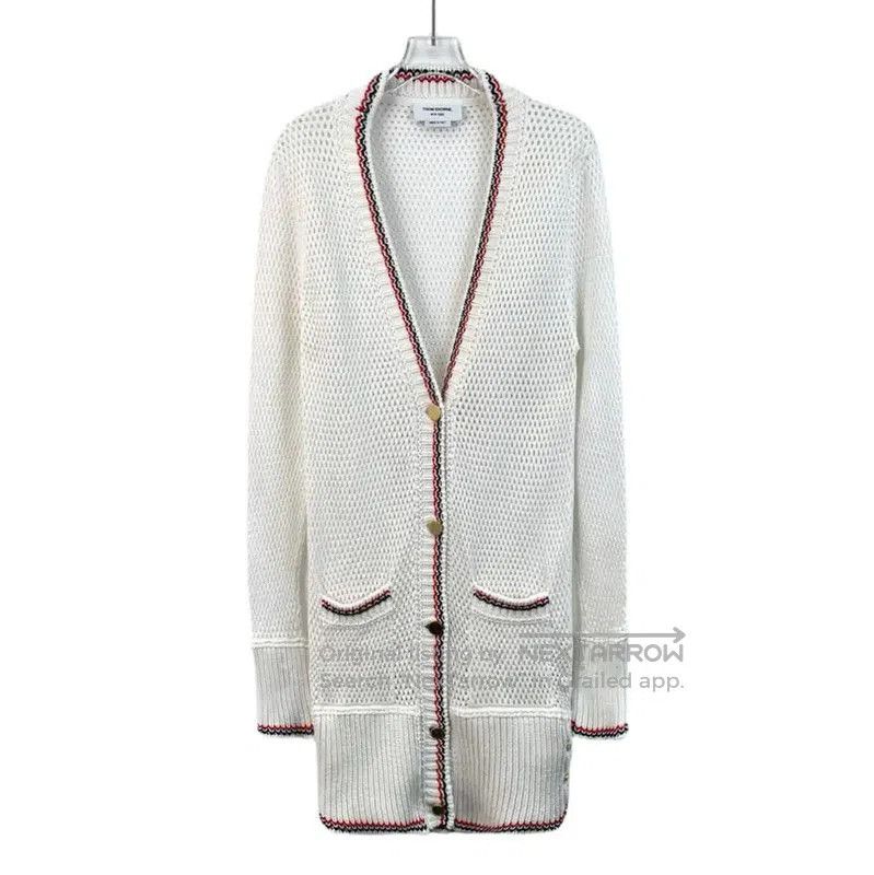 Thom Browne Thom Browne White Knit Women's Cardigan . Size M / US 6-8 / IT 42-44 - 1 Thumbnail