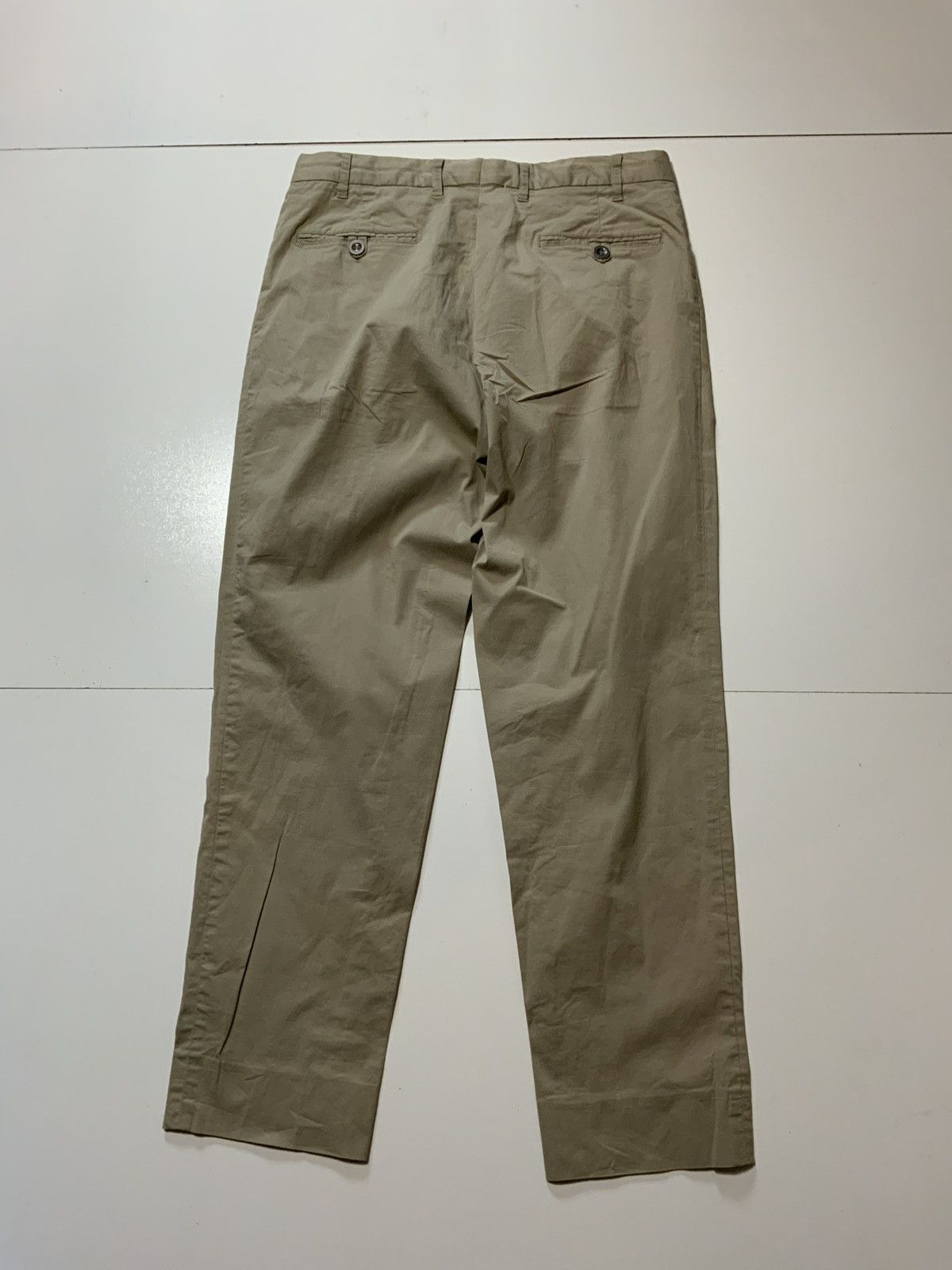 Designer Dekko Mode Khaki Tan Classic Five Pocket Chino Pants Size US 32 / EU 48 - 3 Thumbnail