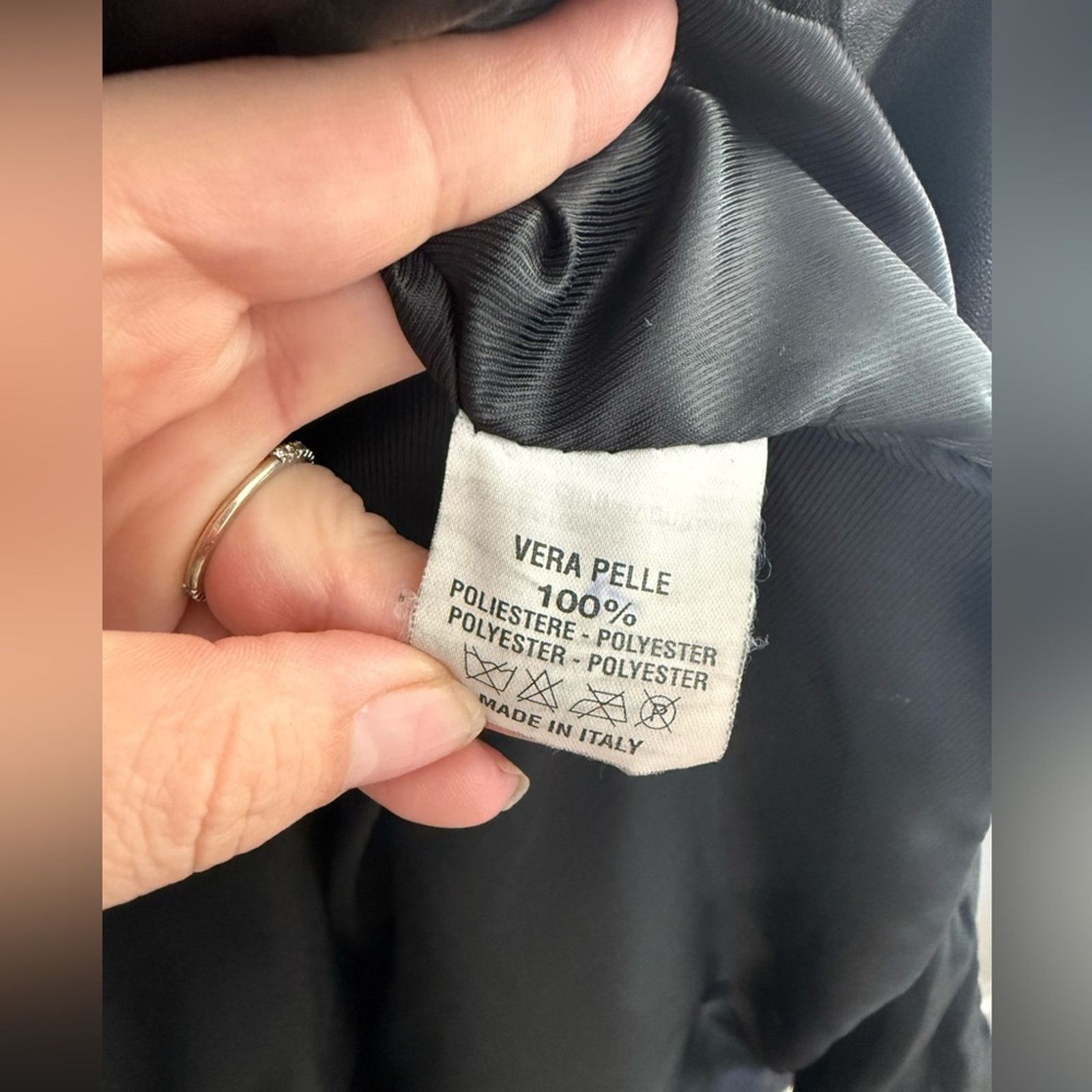 Vera Pelle Vera Pelle Black Trench Coat Y2K Oversized Leather 54 Italy Size L / US 10 / IT 46 - 5 Thumbnail