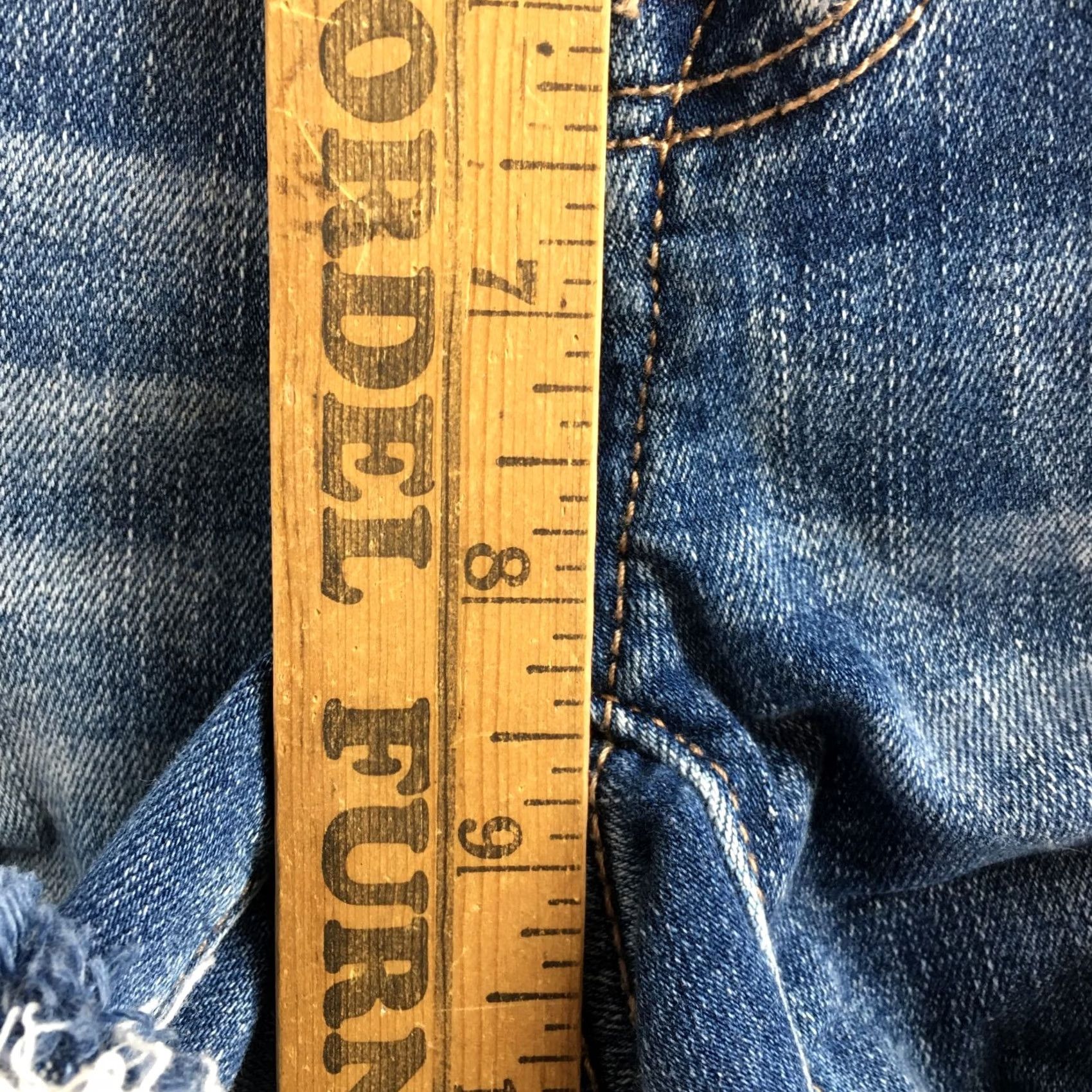 American Eagle Outfitters American Eagle Outfitters Cut Off Short Pants Womens 0 Denim Blue Mid Rise Zip Casual Shorts Women XS-0 Size 25" / US 0 / IT 36 - 7 Thumbnail