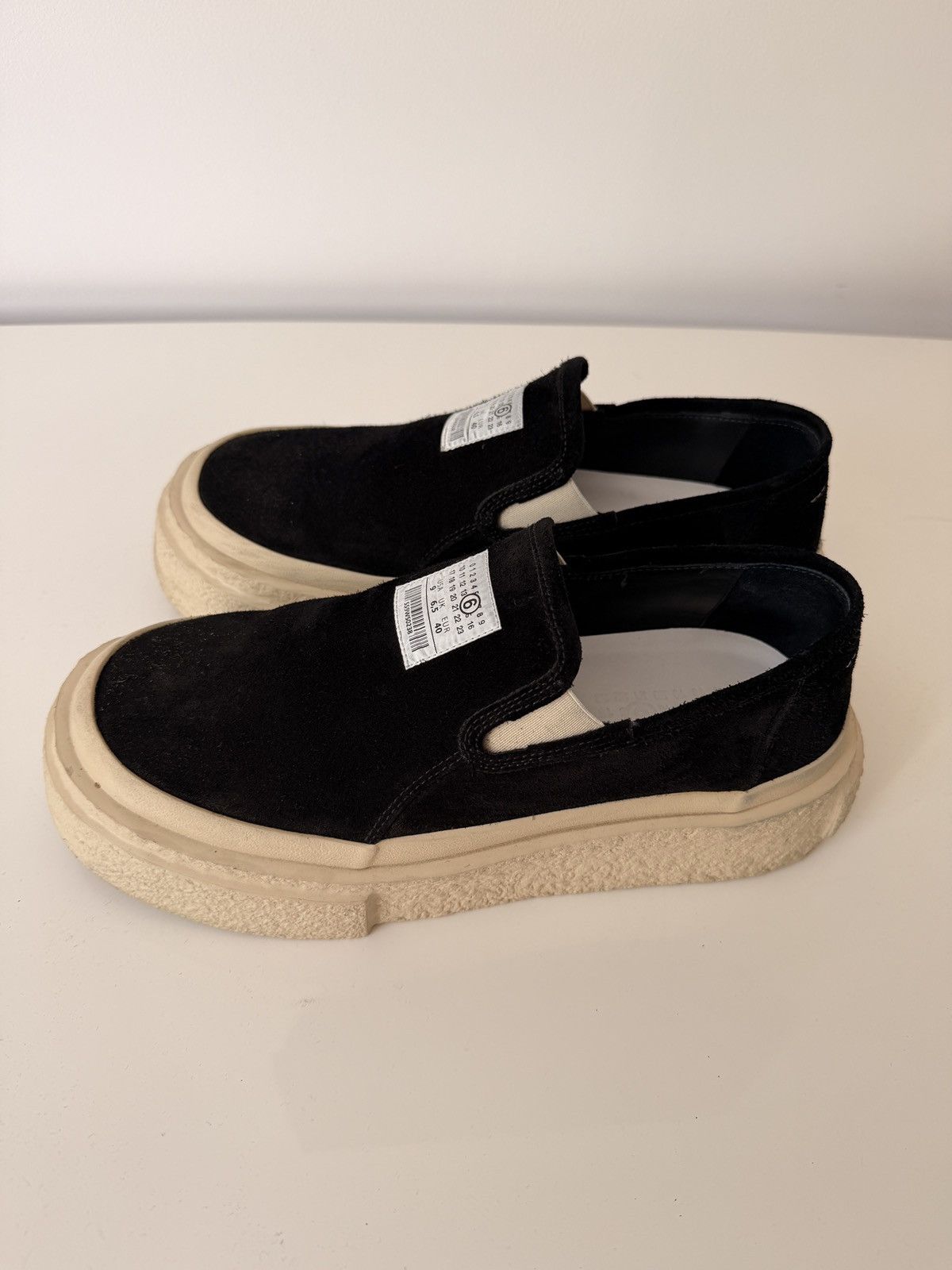 MM6 MM6 Maison Margiela Sneaker aus echtem Leder in black Size US 9 / IT 39 - 2 Thumbnail