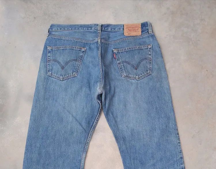 Levi's × Vintage Vintage Levis 501 Straight Leg Distressed Jeans 36x30 Size US 36 / EU 52 - 4 Thumbnail
