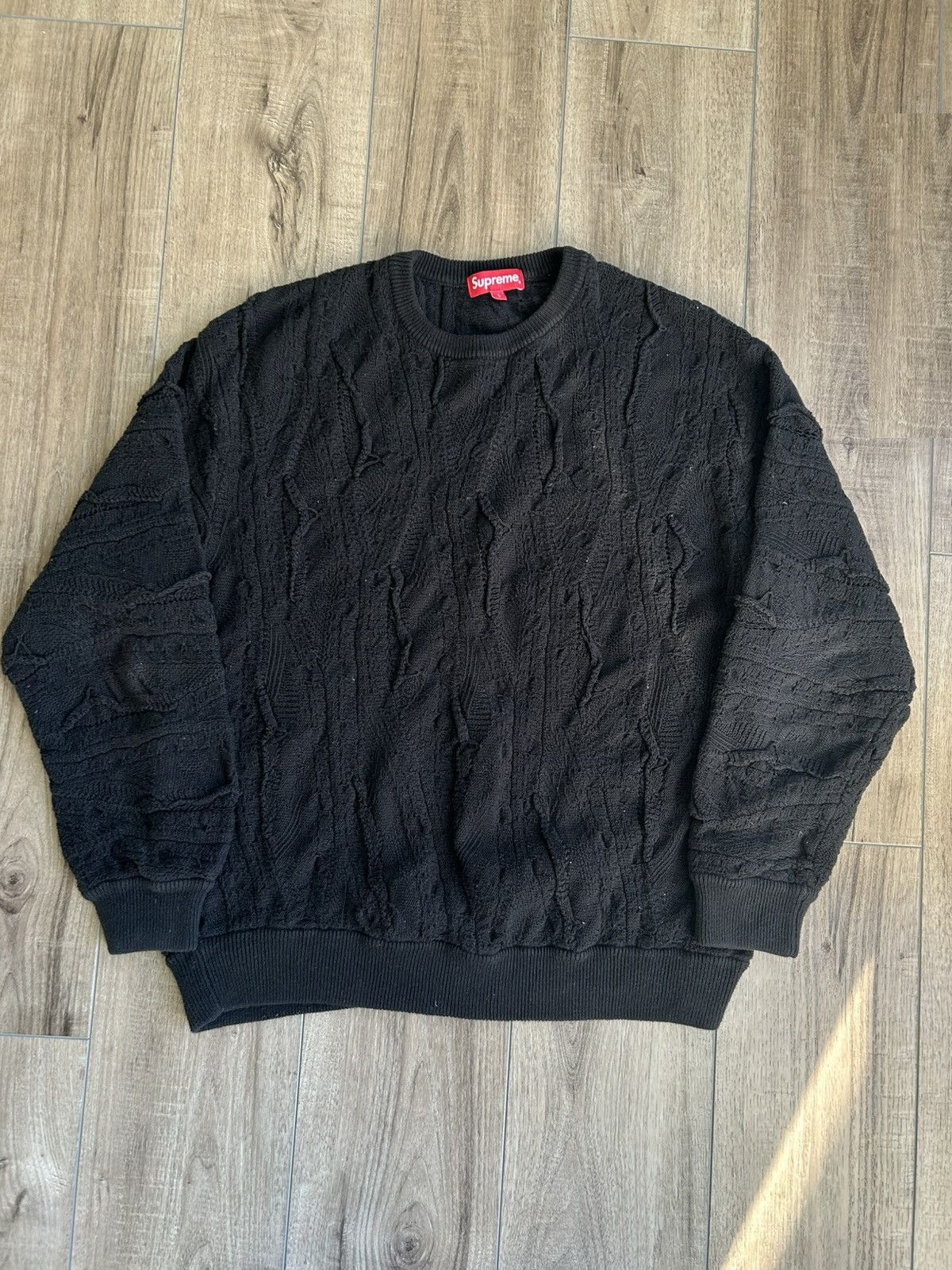 Supreme Supreme Textured Pattern Knit Sweater SS19 Size US L / EU 52-54 / 3 - 2 Thumbnail