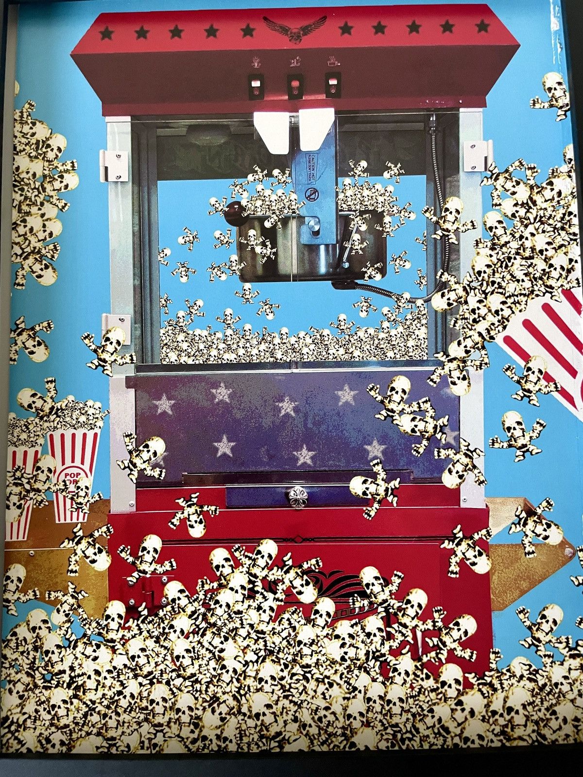 Chrome Hearts Chrome Hearts popcorn skulls photo Poster framed 9x11 Size ONE SIZE - 2 Thumbnail